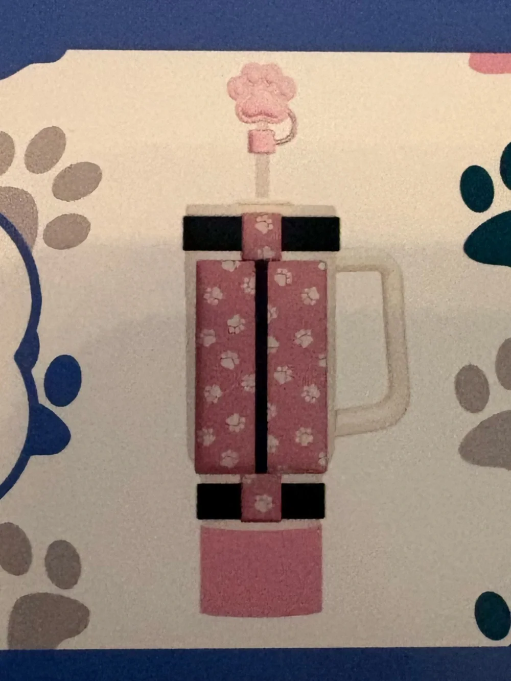 DOG MOM, HYDRATION BUNDLE, PINK AND BLUE cups hold 46 ounces - Picture 5 of 8